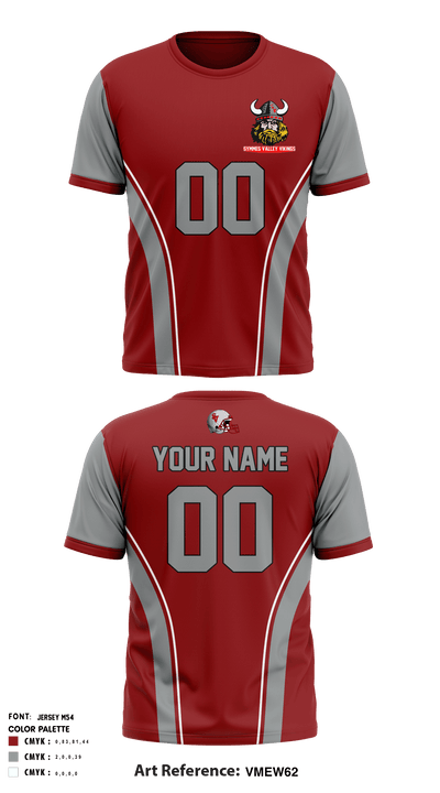 Symmes Valley Vikings 12457459 Short Sleeve Performance Shirt - 4