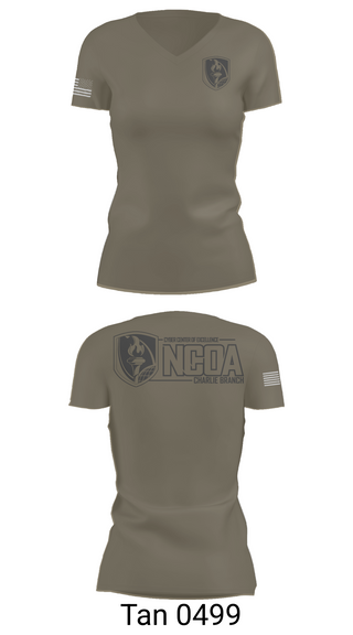 Womens Short Sleeve Vneck Shirt, CCoE NCOA Charlie Branch, , Teamtime, Team time, sublimation, custom sports apparel, team uniforms, spirit wear, spiritwear, sports uniforms, custom shirts, team store, custom team store, fundraiser sports, apparel fundraiser