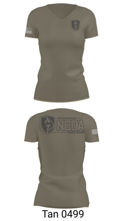 CCoE NCOA Charlie Branch 15308230 Women's Short Sleeve V-neck Shirt - 68