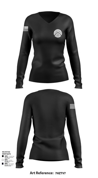 Womens Long Sleeve Vneck Shirt, 787 Tactical, , Teamtime, Team time, sublimation, custom sports apparel, team uniforms, spirit wear, spiritwear, sports uniforms, custom shirts, team store, custom team store, fundraiser sports, apparel fundraiser