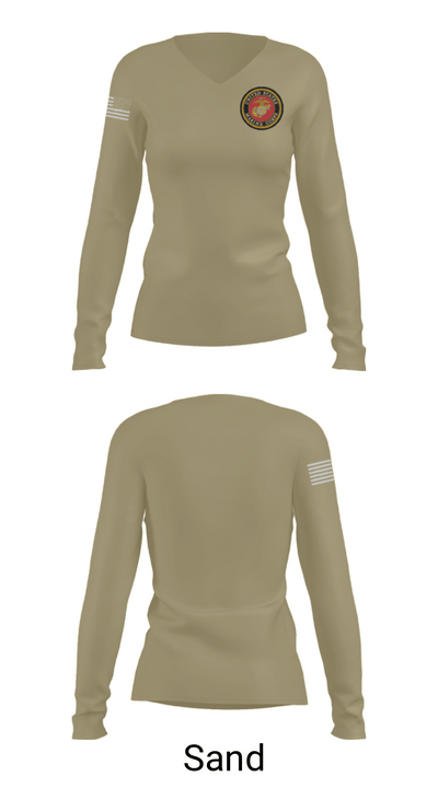 464 infantry 33757917 Women's Long Sleeve V-neck Shirt - 47