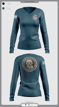 Philadelphia Police Counter Terrorism Operations 96724572 Women's Long Sleeve V-neck Shirt - 103