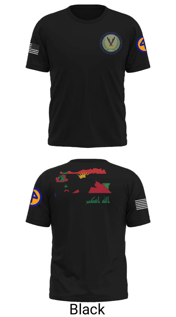 Old School Cotton Feel Shirt, 44th ICBT, National Guard, Teamtime, Team time, sublimation, custom sports apparel, team uniforms, spirit wear, spiritwear, sports uniforms, custom shirts, team store, custom team store, fundraiser sports, apparel fundraiser