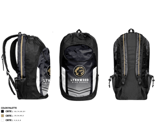 Gear Bag, Lynnwood High School Cross Country, Cross Country, Teamtime, Team time, sublimation, custom sports apparel, team uniforms, spirit wear, spiritwear, sports uniforms, custom shirts, team store, custom team store, fundraiser sports, apparel fundraiser