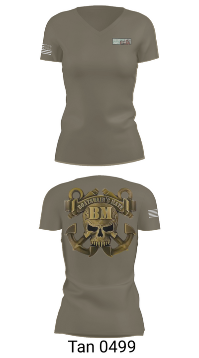 OD01 70309443 Women's Short Sleeve V-neck Shirt - 65