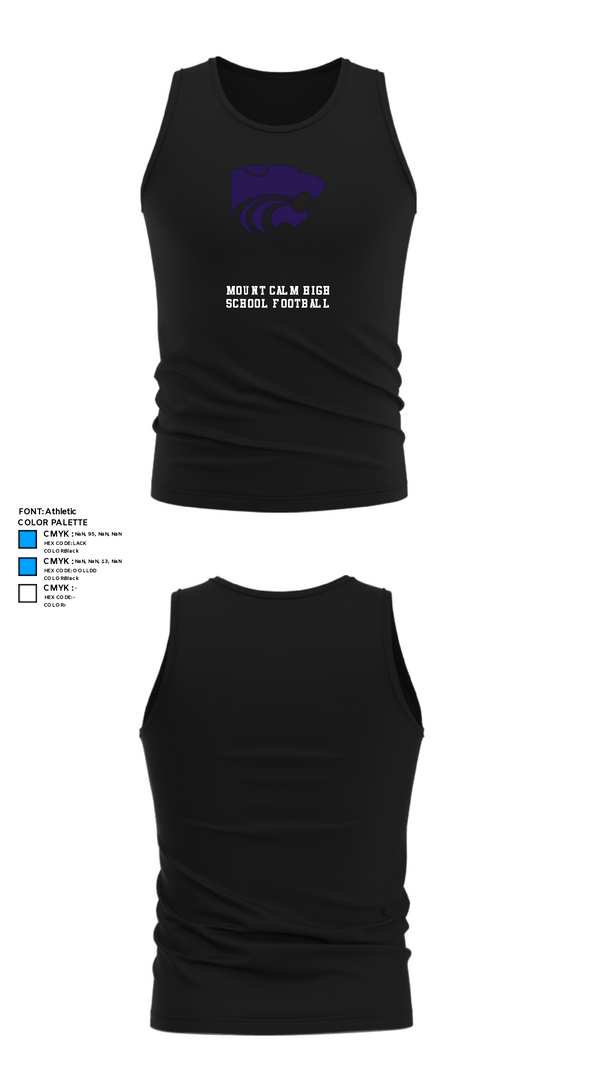 Tank Top, Mount Calm High School Football, Football, Teamtime, Team time, sublimation, custom sports apparel, team uniforms, spirit wear, spiritwear, sports uniforms, custom shirts, team store, custom team store, fundraiser sports, apparel fundraiser