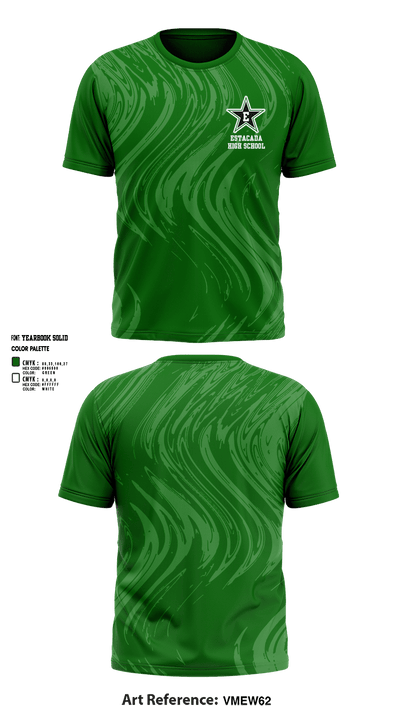 Estacada High School Swimming 46446470 Short Sleeve Performance Shirt - 1