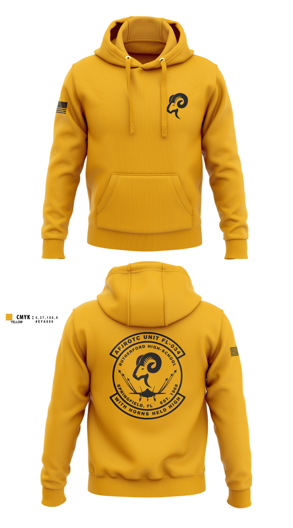 Hoodie, AFJROTC FL-034, Air Force, Teamtime, Team time, sublimation, custom sports apparel, team uniforms, spirit wear, spiritwear, sports uniforms, custom shirts, team store, custom team store, fundraiser sports, apparel fundraiser