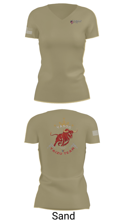 Yasog 23653280 Women's Short Sleeve V-neck Shirt - 88