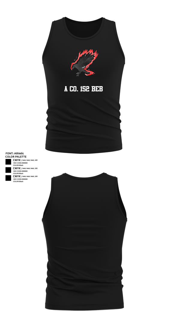 Tank Top, A Co. 152 BEB, Army, Teamtime, Team time, sublimation, custom sports apparel, team uniforms, spirit wear, spiritwear, sports uniforms, custom shirts, team store, custom team store, fundraiser sports, apparel fundraiser