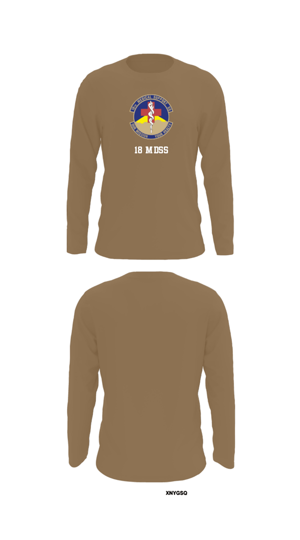 Long Sleeve Performance Shirt, 18 MDSS, Air Force, Teamtime, Team time, sublimation, custom sports apparel, team uniforms, spirit wear, spiritwear, sports uniforms, custom shirts, team store, custom team store, fundraiser sports, apparel fundraiser