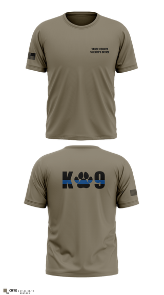 Short Sleeve Performance Shirt, Vance County Sheriff's Office  K9 Unit, Police, Teamtime, Team time, sublimation, custom sports apparel, team uniforms, spirit wear, spiritwear, sports uniforms, custom shirts, team store, custom team store, fundraiser sports, apparel fundraiser