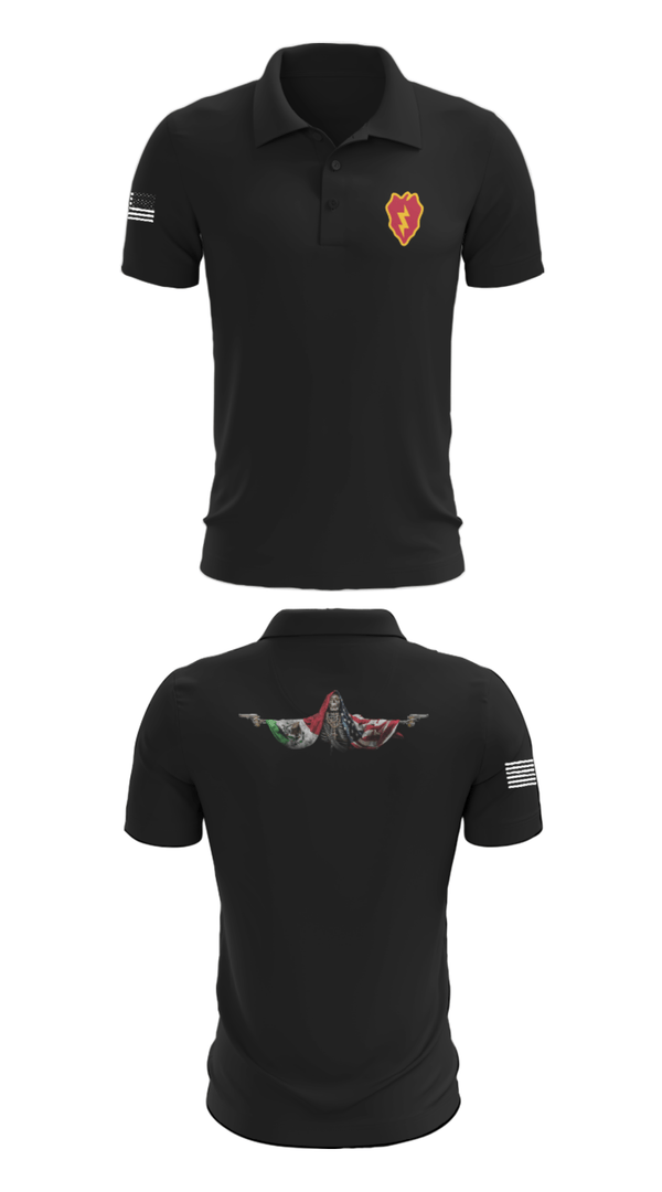 Short Sleeve Performance Polo, 25th ID, Army, Teamtime, Team time, sublimation, custom sports apparel, team uniforms, spirit wear, spiritwear, sports uniforms, custom shirts, team store, custom team store, fundraiser sports, apparel fundraiser