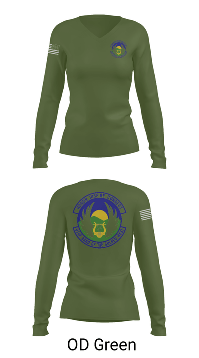 USAF Band of the Golden West 2568323 Women's Long Sleeve V-neck Shirt - 31