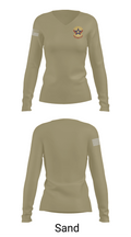71st Maintenance Battalion 17381729 Women's Long Sleeve V-neck Shirt - 97
