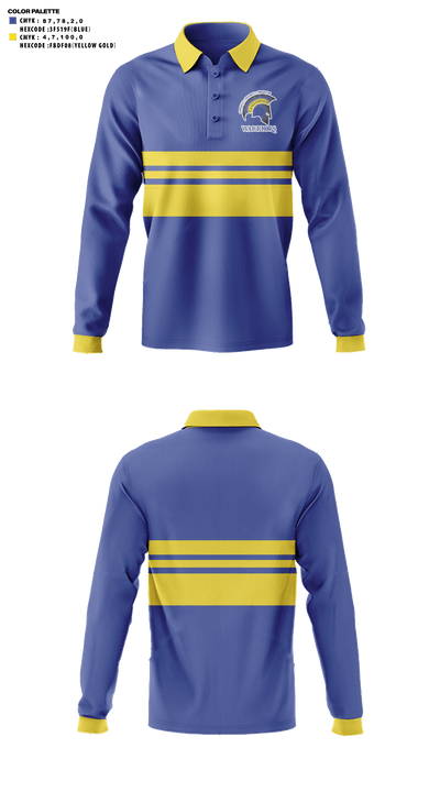 Castlewood High School Golf 28146017 Long Sleeve Performance Polo - 41