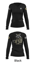 Node 66216 Bandwidth Bandits 75270738 Women's Long Sleeve V-neck Shirt - 37