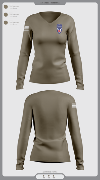 Womens Long Sleeve Vneck Shirt, 1/11TH ABN DIV, Army, Teamtime, Team time, sublimation, custom sports apparel, team uniforms, spirit wear, spiritwear, sports uniforms, custom shirts, team store, custom team store, fundraiser sports, apparel fundraiser