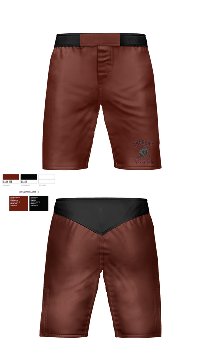 Andrews Wildcats 74502940 Fight Shorts - 1