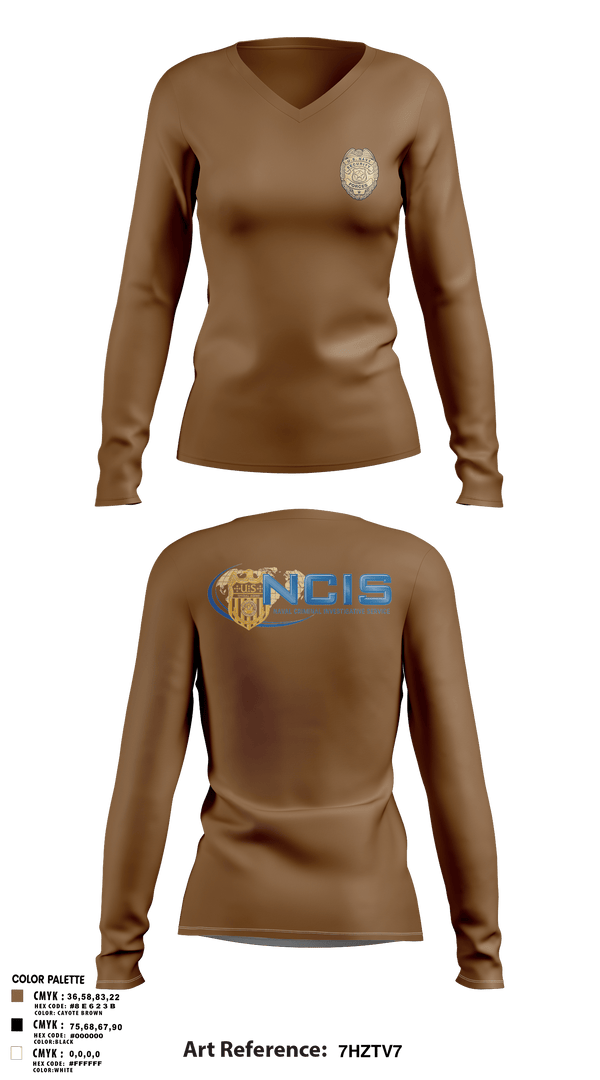 Womens Long Sleeve Vneck Shirt, CID, Navy, Teamtime, Team time, sublimation, custom sports apparel, team uniforms, spirit wear, spiritwear, sports uniforms, custom shirts, team store, custom team store, fundraiser sports, apparel fundraiser