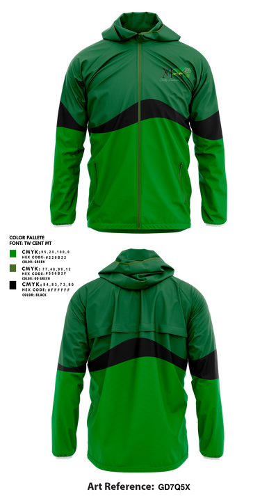 MH Quality Landscaping LLC 39408409 Windbreaker - 1