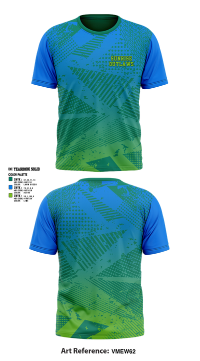 Sunrise Outlaws 95758702 Short Sleeve Performance Shirt - 1