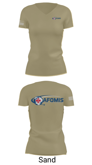 Women's Short Sleeve Vneck Shirt, AFOMIS, Air Force, Teamtime, Team time, sublimation, custom sports apparel, team uniforms, spirit wear, spiritwear, sports uniforms, custom shirts, team store, custom team store, fundraiser sports, apparel fundraiser