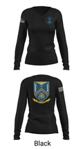 718 CES 21682308 Women's Long Sleeve V-neck Shirt - 37