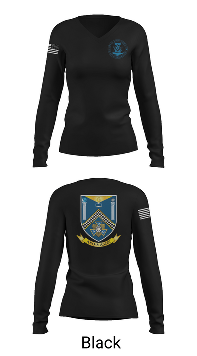 718 CES 21682308 Women's Long Sleeve V-neck Shirt - 37