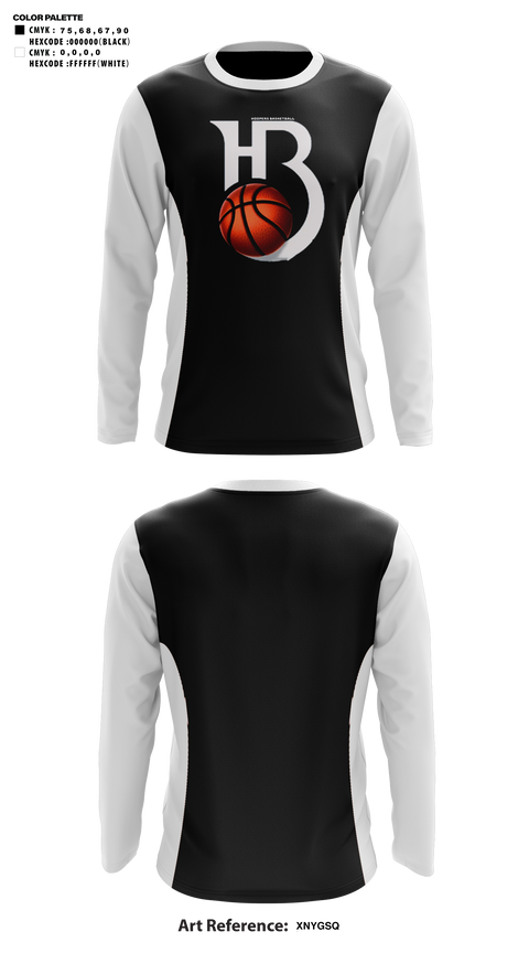 Long Sleeve Shooting Shirt, HOOPERS BASKETBALL, Men's Basketball, Teamtime, Team time, sublimation, custom sports apparel, team uniforms, spirit wear, spiritwear, sports uniforms, custom shirts, team store, custom team store, fundraiser sports, apparel fundraiser