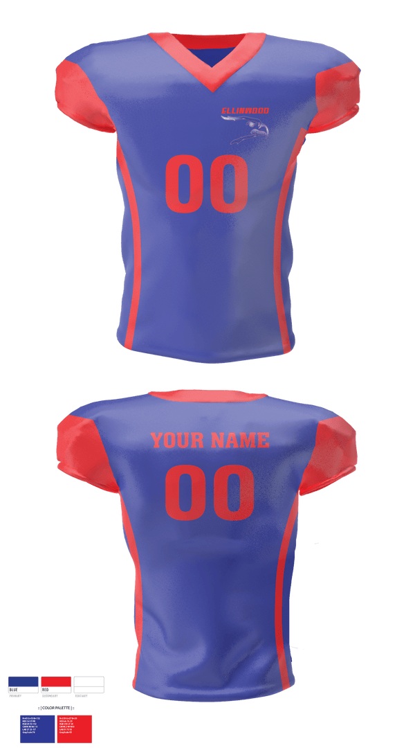 Football Jersey, Ellinwood High School Football, Football, Teamtime, Team time, sublimation, custom sports apparel, team uniforms, spirit wear, spiritwear, sports uniforms, custom shirts, team store, custom team store, fundraiser sports, apparel fundraiser