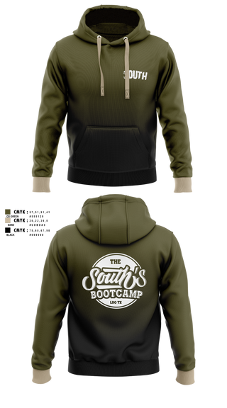 Hoodie, South’s Boot Camp, , Teamtime, Team time, sublimation, custom sports apparel, team uniforms, spirit wear, spiritwear, sports uniforms, custom shirts, team store, custom team store, fundraiser sports, apparel fundraiser