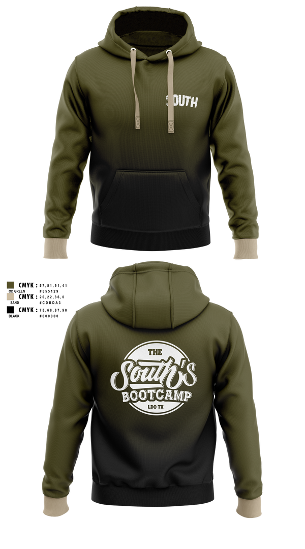 Hoodie, South’s Boot Camp, , Teamtime, Team time, sublimation, custom sports apparel, team uniforms, spirit wear, spiritwear, sports uniforms, custom shirts, team store, custom team store, fundraiser sports, apparel fundraiser
