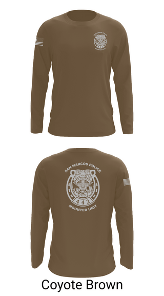 Long Sleeve Performance Shirt, San Marcos Police Mounted Unit, , Teamtime, Team time, sublimation, custom sports apparel, team uniforms, spirit wear, spiritwear, sports uniforms, custom shirts, team store, custom team store, fundraiser sports, apparel fundraiser
