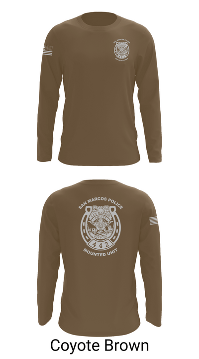 San Marcos Police Mounted Unit 48191371 Long Sleeve Performance Shirt 6