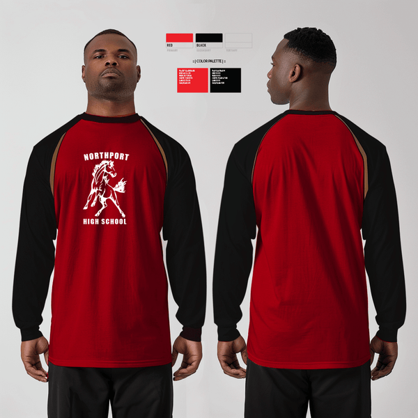 Long Sleeve Performance Shirt, Northport High School, Spirit Store, Teamtime, Team time, sublimation, custom sports apparel, team uniforms, spirit wear, spiritwear, sports uniforms, custom shirts, team store, custom team store, fundraiser sports, apparel fundraiser
