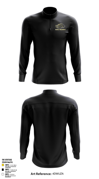 Quarter Zip Jacket, Manila Middle School Volleyball, Women's Volleyball, Teamtime, Team time, sublimation, custom sports apparel, team uniforms, spirit wear, spiritwear, sports uniforms, custom shirts, team store, custom team store, fundraiser sports, apparel fundraiser