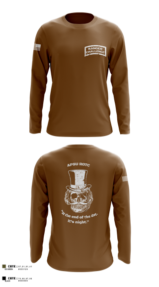 Long Sleeve Performance Shirt, APSU RANGER CHALLENGE, Army, Teamtime, Team time, sublimation, custom sports apparel, team uniforms, spirit wear, spiritwear, sports uniforms, custom shirts, team store, custom team store, fundraiser sports, apparel fundraiser