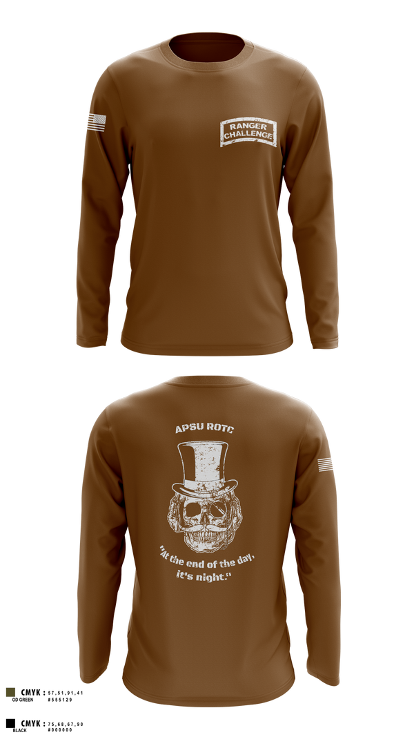 Long Sleeve Performance Shirt, APSU RANGER CHALLENGE, Army, Teamtime, Team time, sublimation, custom sports apparel, team uniforms, spirit wear, spiritwear, sports uniforms, custom shirts, team store, custom team store, fundraiser sports, apparel fundraiser