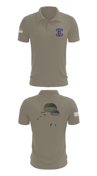 Short Sleeve Performance Polo, 173rd Airborne Division, Army, Teamtime, Team time, sublimation, custom sports apparel, team uniforms, spirit wear, spiritwear, sports uniforms, custom shirts, team store, custom team store, fundraiser sports, apparel fundraiser