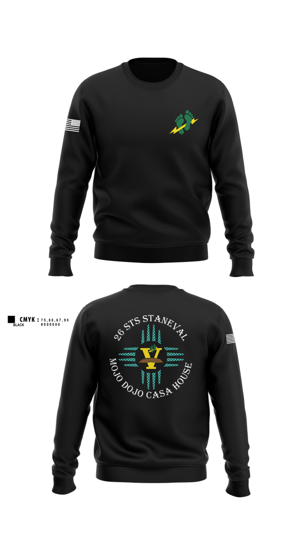 Crew Neck Sweatshirt, 26 Stan Eval, Air Force, Teamtime, Team time, sublimation, custom sports apparel, team uniforms, spirit wear, spiritwear, sports uniforms, custom shirts, team store, custom team store, fundraiser sports, apparel fundraiser