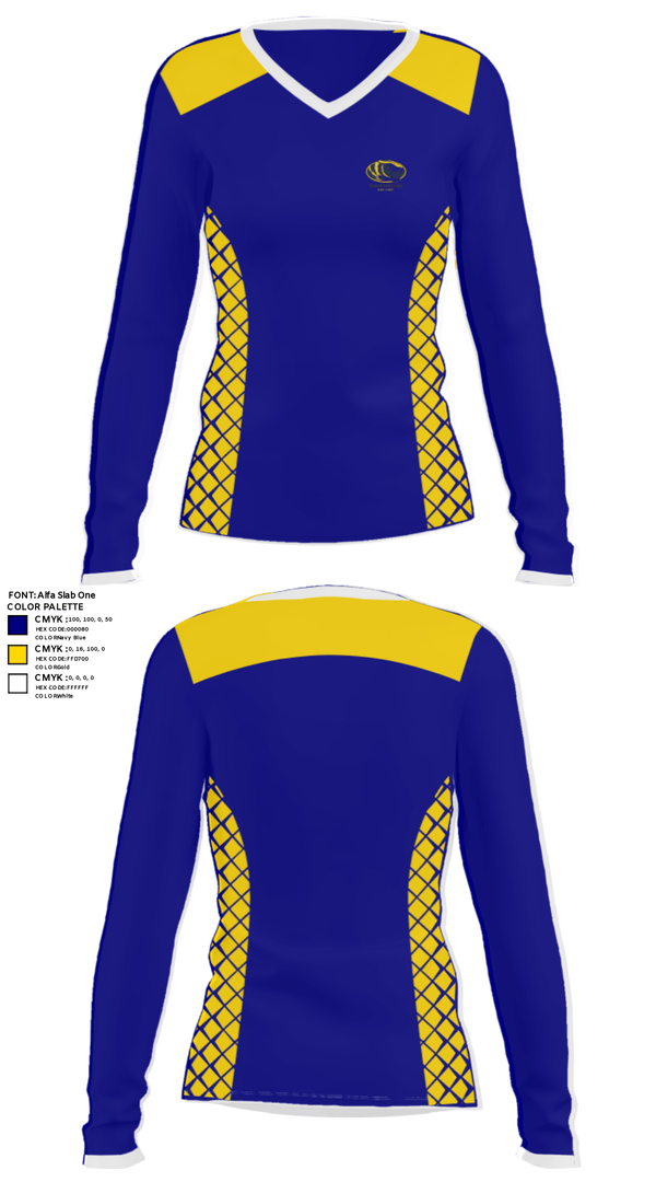 Women's Long Sleeve Vneck Shirt, Inderkum High School Softball, Softball, Teamtime, Team time, sublimation, custom sports apparel, team uniforms, spirit wear, spiritwear, sports uniforms, custom shirts, team store, custom team store, fundraiser sports, apparel fundraiser