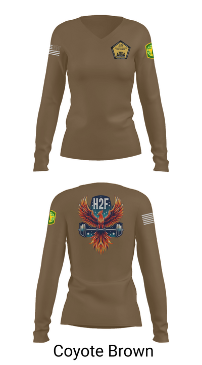 Phoenix H2F 94523826 Women's Long Sleeve V-neck Shirt -1 17