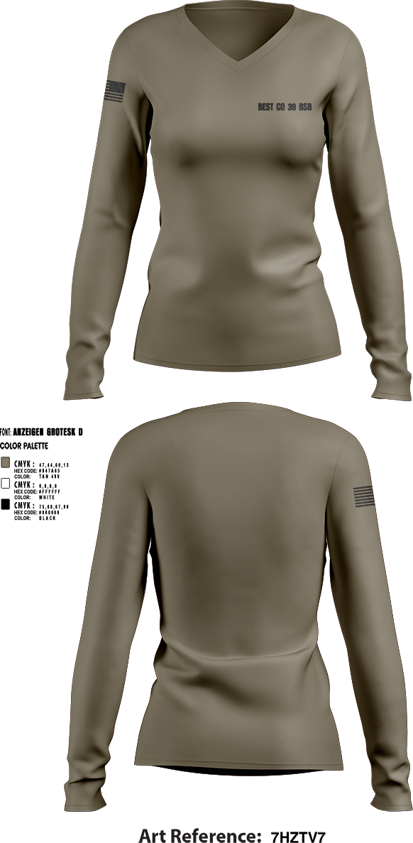 Womens Long Sleeve Vneck Shirt, Best co 39 BSB, , Teamtime, Team time, sublimation, custom sports apparel, team uniforms, spirit wear, spiritwear, sports uniforms, custom shirts, team store, custom team store, fundraiser sports, apparel fundraiser
