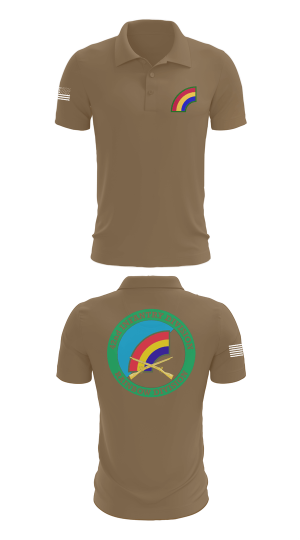 Short Sleeve Performance Polo, 42nd ID, Army, Teamtime, Team time, sublimation, custom sports apparel, team uniforms, spirit wear, spiritwear, sports uniforms, custom shirts, team store, custom team store, fundraiser sports, apparel fundraiser