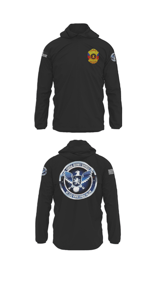 Windbreaker, TS FEDERAL PRIVATE SECURITY & BODYGUARD, Police, Teamtime, Team time, sublimation, custom sports apparel, team uniforms, spirit wear, spiritwear, sports uniforms, custom shirts, team store, custom team store, fundraiser sports, apparel fundraiser