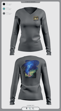 198 92873237 Women's Long Sleeve V-neck Shirt -1 15