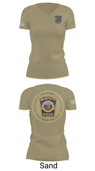 Womens Short Sleeve Vneck Shirt, Swampscott Police, Police, Teamtime, Team time, sublimation, custom sports apparel, team uniforms, spirit wear, spiritwear, sports uniforms, custom shirts, team store, custom team store, fundraiser sports, apparel fundraiser