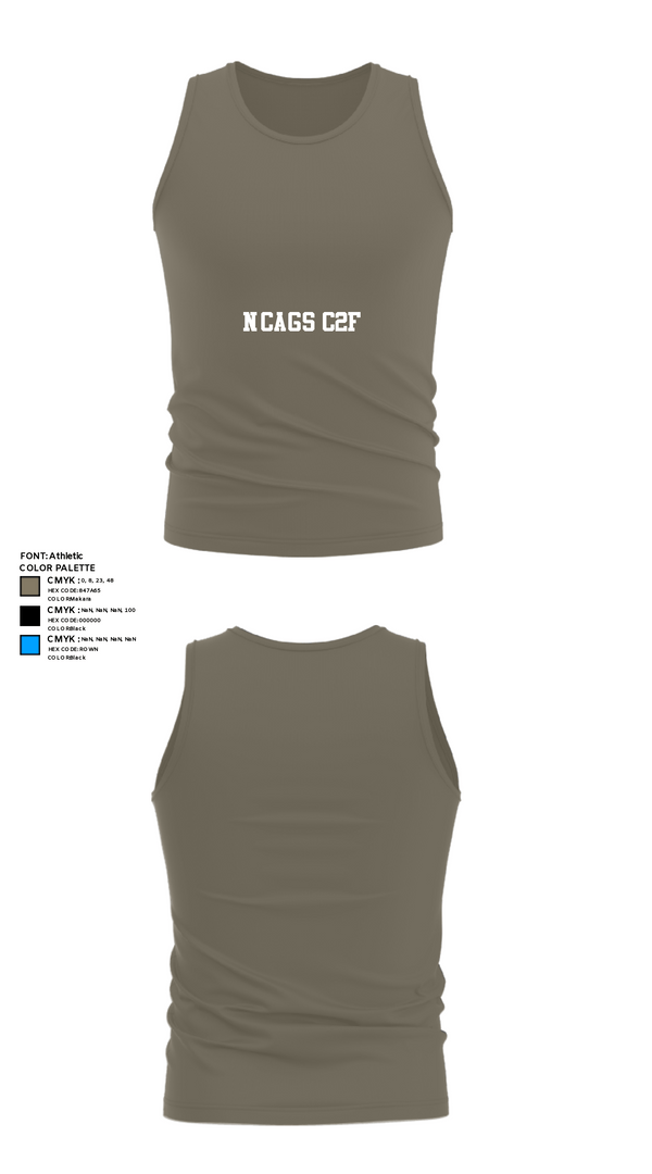 Tank Top, NCAGS C2F, Navy, Teamtime, Team time, sublimation, custom sports apparel, team uniforms, spirit wear, spiritwear, sports uniforms, custom shirts, team store, custom team store, fundraiser sports, apparel fundraiser