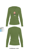 1 SOS 89040666 Women's Long Sleeve V-neck Shirt - 42
